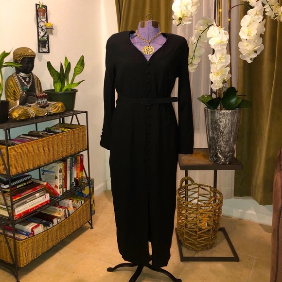 VINTAGE (black ) NY JONES Dress - Picture 1 of 7